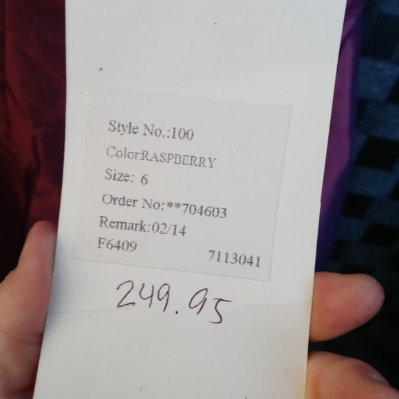 Size 6 floor length gown - Picture 6 of 6